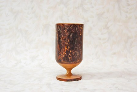 青森ひば　皮付きコップ(脚付き)　 260cc