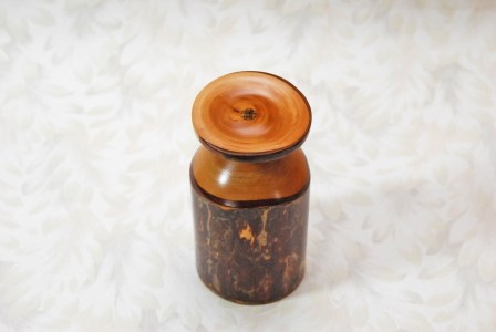 青森ひば　皮付きコップ(脚付き)　 260cc