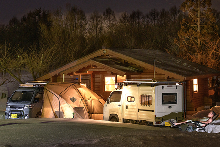 バグトラック パネルバン (軽トラキャンピングCAR)｜バグトラック バグトラ ターボー アウトドア キャンプ キャンピングカー 車中泊 車 犬 快適 自由 [0547]