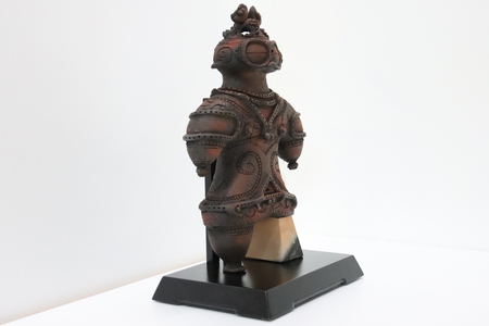 完全手作り 遮光器土偶 (大)｜青森 津軽 つがる土偶 縄文 どぐう 原寸大 置物 世界文化遺産登録 亀ヶ岡遺跡 手作り しきろ庵 [0648]