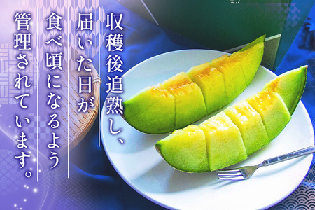 高級 メロン『浮世離れ』2玉【2026年7月下旬から8月上旬まで順次発送】一度は食べてみたい！市場に出回らない｜青森県 青森産 津軽 つがる めろん メロン 果物 フルーツ 夏メロン 青森メロン [0892]