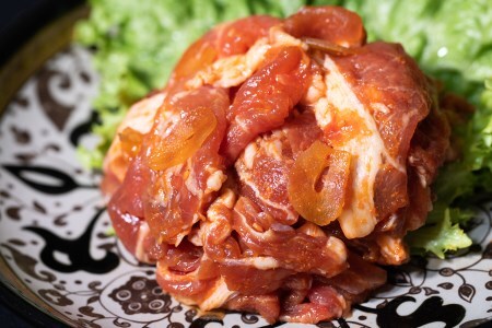 つがる豚 お手軽味付けセット｜スタミナ源タレとコラボした青森県産品 津軽 肉 生姜 味噌 焼肉 三元豚 源たれ ぶた肉 ポーク [0824]