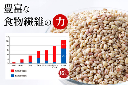 [青森県産もち麦・特別栽培] (農薬・化学肥料不使用) つがるもち麦 美仁 900g×3袋｜津軽 食物繊維 [0343]