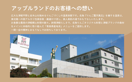 【レビューキャンペーン】全日 ホテルアップルランド ペア1泊2食　【高級宿・宿泊券・旅行・チケット・温泉利用券・地域のお礼の品・カタログ】[hi-0019-001]