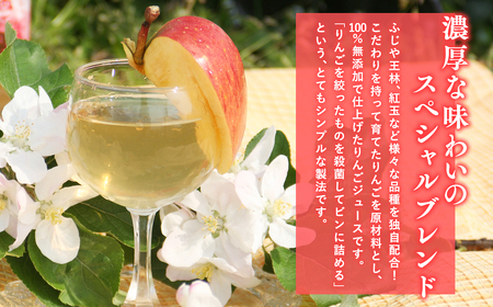 【レビューキャンペーン】青森県産 無添加りんごジュース1L×3本【青森　平川市　そと川りんご園　平川市産りんご】[hi-0053-001]