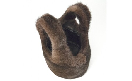 195-2 ミンクオーバルバッグ(マホガニー) | 北海道紋別市 | ふるさと  