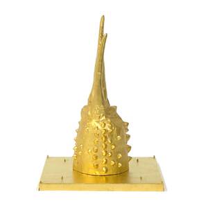 160-13 紋別 カニの爪オブジェ - 金箔版, 小 -