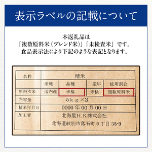 1-4 【年内発送12月15日入金まで】訳あり 北海道ブレンド米 2合(300g) 簡易包装 お試し within2025