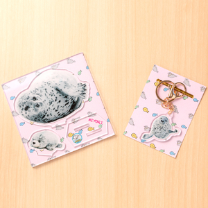 10 272 日和のアクリルスタンド キーホルダー アザラシシーパラダイスグッズ 北海道紋別市 ふるさと納税サイト ふるなび