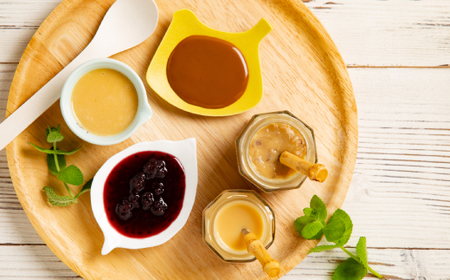 14-106 太陽牧場の新・ベストセレクション（無添加『ミルクジャム』と『ミルクソース「とろ～りミルク」』と『つぶつぶソース』詰め合わせ）