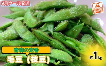 【 2026年産 数量限定 】青森の定番 毛豆 約1kg【 9月 クール便発送 】青森県鰺ヶ沢町産 ※オンライン決済のみ 野菜 枝豆 大粒 甘みが強い 豊かな香り コク ほっくり おつまみ 料理 お弁当 食材