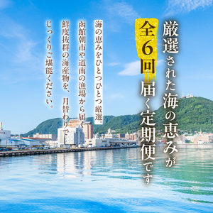はこだて 海の幸 定期便 50万円 全6回 厳選 海の恵み 毛がに 本まぐろ_HS001-006