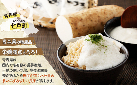 【2ヶ月定期便】青森県産 冷凍長芋とろろ 50g×36個【青森県産とろろ 冷凍 長芋 山芋 青森 七戸町 送料無料 小分け プレーン 無添加 個梱包 とろろパック ご飯のお供】【02402-0322】