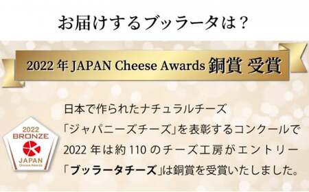 青森ミルクの手づくりチーズ　ブッラータ120g×2　【02402-0471】
