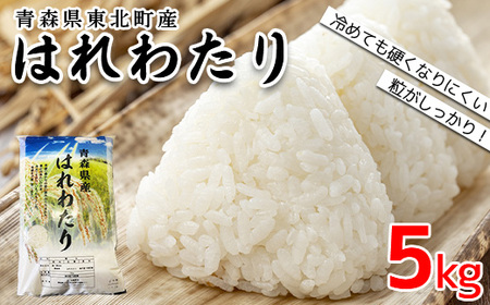 ＜令和7年産＞東北町産　はれわたり　精米5kg　【02408-0093】