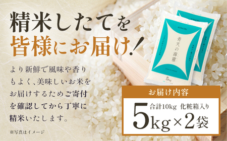 青天の霹靂　精米10kg（5kg×2袋）　【02408-0110】