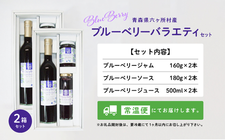 【地元ブランド】ブルーベリーバラエティー2箱セット