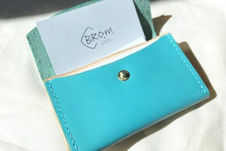 牛革 名刺入れ 1個 おいらせブルー [CBRO.m 青森県 おいらせ町 oi02ayo710007]