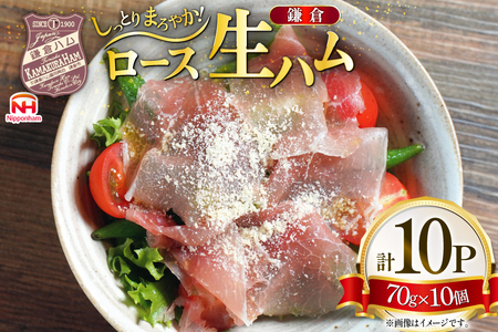 ハム ロース 生ハム 70g 10個 [日本ハムマーケティング 青森県 おいらせ町 oi02ayo820014]