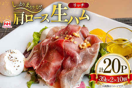 ハム リッチ ロース 生ハム 10パック 2束入り [日本ハムマーケティング 青森県 おいらせ町 oi02ayo820015]