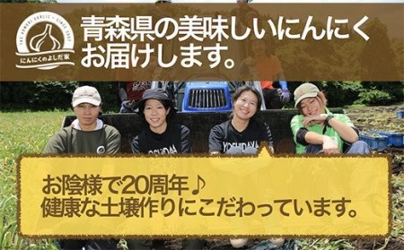 青森県産「にんにく・福地ホワイト種」 特大サイズ・６玉【2023年産
