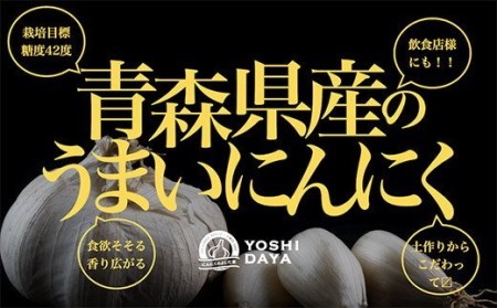 青森県産「にんにく・福地ホワイト種」 大サイズ・800g【2023年産