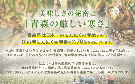 青森県産にんにく 使用！ 七味にんにく 75g×３本