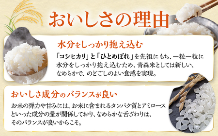 新米 定期便 青森県産米 はれわたり 10kg 6回定期便 特Ａブランド米