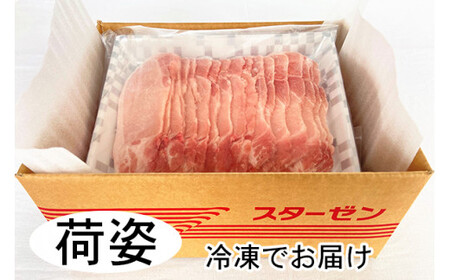 青森県産ブランド豚肉【美保野ポーク】ローススライス 1kg（500g×2パック）