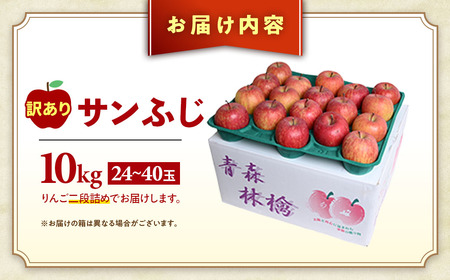 【訳あり】 大容量 青森県産りんご 2026年1月～ サンふじ 10kg りんご