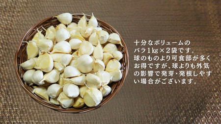 青森県田子産にんにくバラ（訳あり）2kg