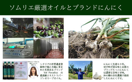 ガーリックオイル170g×3本・ガーリックソルト45gセット（たっこにんにく5粒おまけ付）