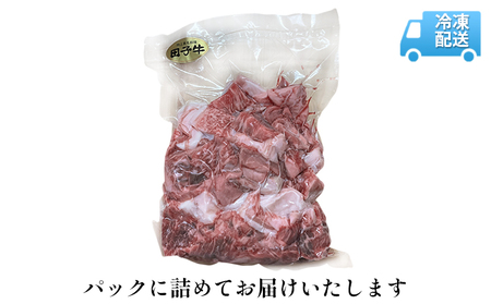 【肉の博明】田子牛 スジ肉1kg【国産上質和牛】