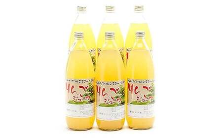 【定期便】りんごジュース　林檎の滴 1000ml×6本セット全３回（２ヶ月に１回発送）【なんぶ農援】 F21U-149