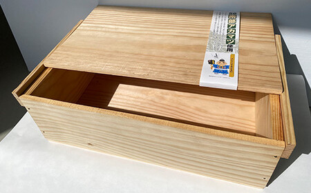 職人による手作り木箱 令和のりんご箱（小） ※レーザー加工選択可能 【新坂製函】 F21U-139