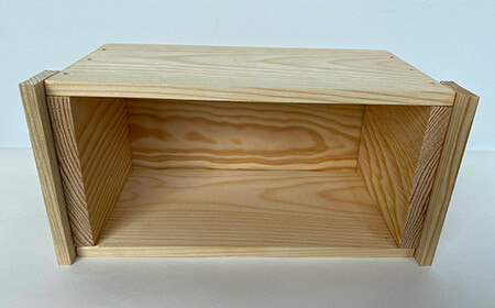 職人による手作り木箱 令和のりんご箱（ミニチュア） ※レーザー加工選択可能 【新坂製函】 F21U-154