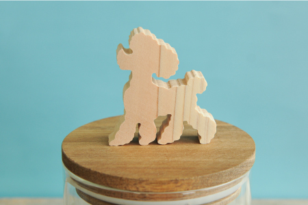 ガラスキャニスター　プードル（2）/520ml【17039】