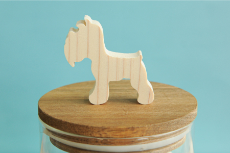 ガラスキャニスター　シュナウザー/520ml【17041】