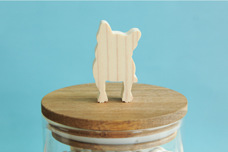 ガラスキャニスター　フレンチブルドッグ/520ml【17046】