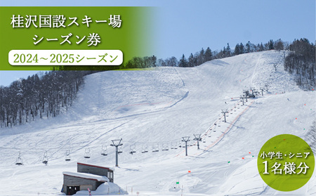桂沢国設スキー場シーズン券(2022~2023シーズン)小学生・シニア1名様分【13011】