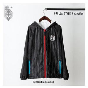 いわてグルージャ盛岡 リバーシブルブルゾン ファッション スポーツ サッカー クラブチーム Jリーグ エンブレム刺繍 シンプル L