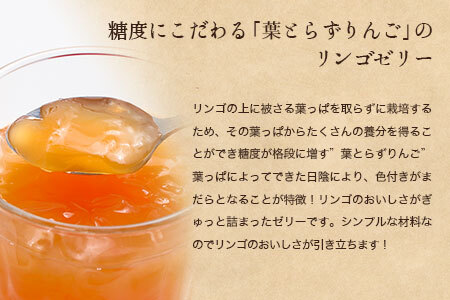 先行予約 さとう農園の葉とらずりんごで作る リンゴゼリー10パック おやつ デザート スイーツ 食後 2025年12月中旬より順次発送 