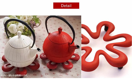 南部鉄器 トリベット六花 RIKKA（桜ピンク） 雑貨 日用品 工芸品 装飾品 