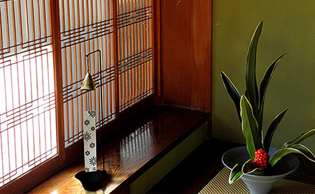 南部鉄器 風鈴・スタンドセット HANABI(アイボリー) 雑貨 日用品 インテリア 工芸品 装飾品