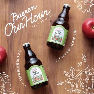 シードル Our Hour ドライシードル 12本 セット 詰め合わせ ベアレン 微発泡 果実酒 ワイン スパークリングワイン 保存料不使用 着色料不使用 お酒 酒 アルコール 瓶 岩手 岩手県 盛岡市