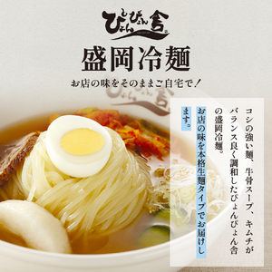 【 定期便 3回】盛岡冷麺Mコース 麺 麺類 冷麺 冷蔵 ぴょんぴょん舎 岩手県 盛岡市