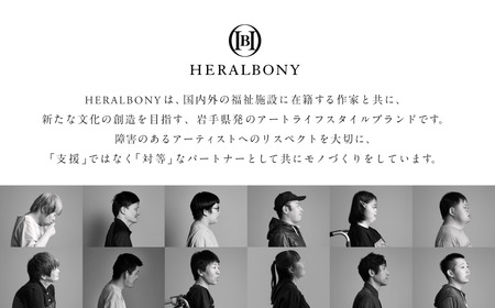 ヘラルボニー ハンカチーフ Taisuke Kinugasa 「アフリカへ行こう」 ハンカチ ファッション コットン 大判 日本製 HERALBONY 岩手県 盛岡市