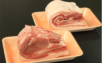 豚肉 ロース バラ ブロック 2kg (1kg×2) セット 詰め合わせ もりおかあじわい林檎ポーク 国産 豚ロース 豚バラ 豚 お肉 肉 国産豚 国産豚肉 ポーク 豚ブロック 豚ブロック肉 塊肉 アウトドア キャンプ BBQ キャンプ飯 岩手 岩手県 盛岡市