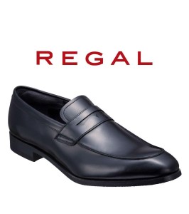 紳士ビジネスシューズリーガルREGAL 22ALBCM ローファー ブラック〈盛岡市産モデル〉27.0cm