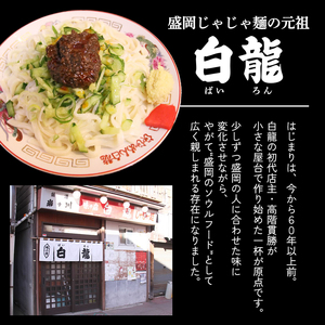 じゃじゃ麺 白龍 2食 セット 詰め合わせ 盛岡三大麺 生麺 麺 うどん 生うどん 混ぜうどん 混ぜ麺 平うち麺 麺類 味噌 肉味噌 ちいたんたん 惣菜 昼食 夜食 夕食 岩手 岩手県 盛岡市